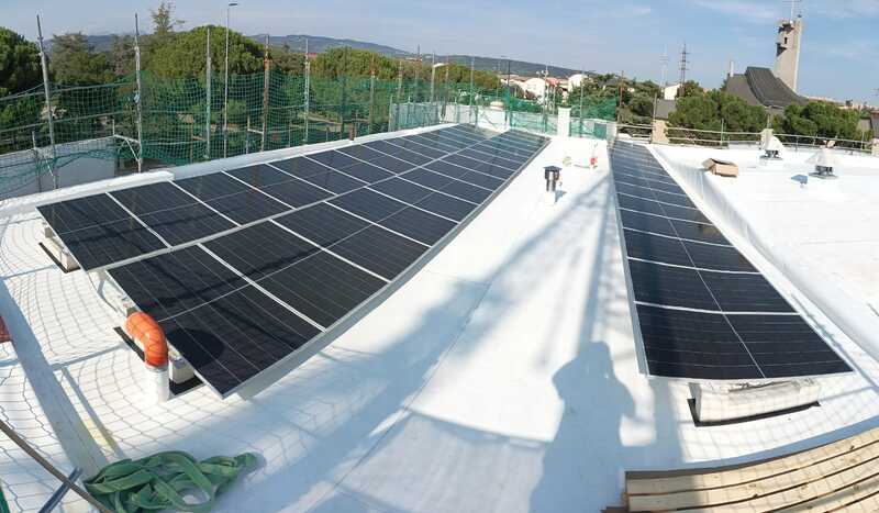 Impianto fotovoltaico per cinema