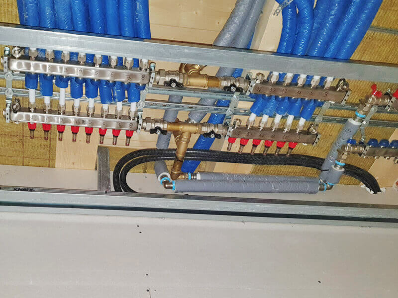 Impianto riscaldamento e raffrescamento a soffitto