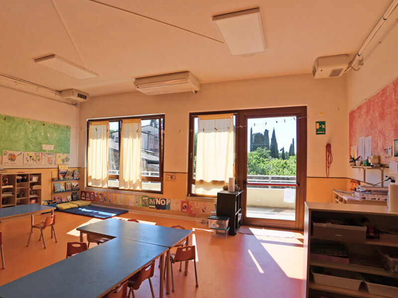 Impianto raffrescamento riscaldamento asilo